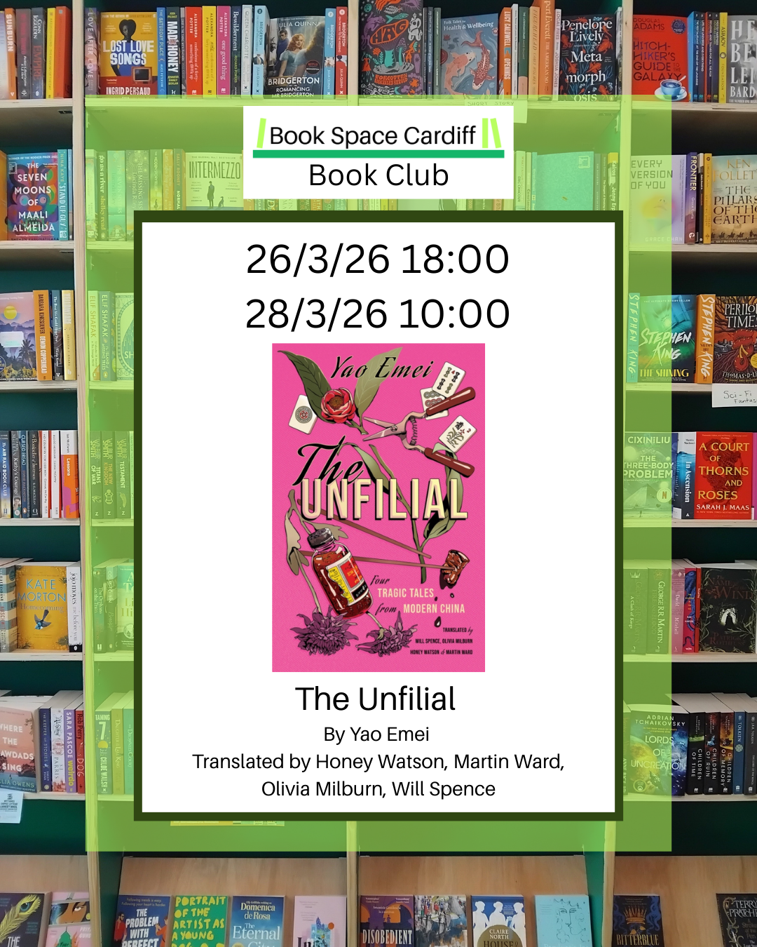 March Book Club - The Unfilial