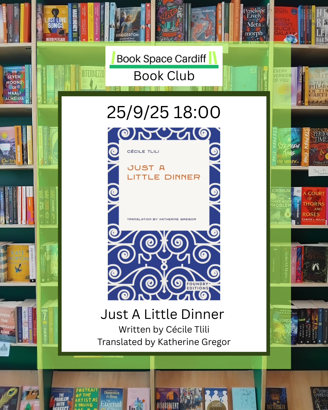 September Book Club - Just A Little Dinner
