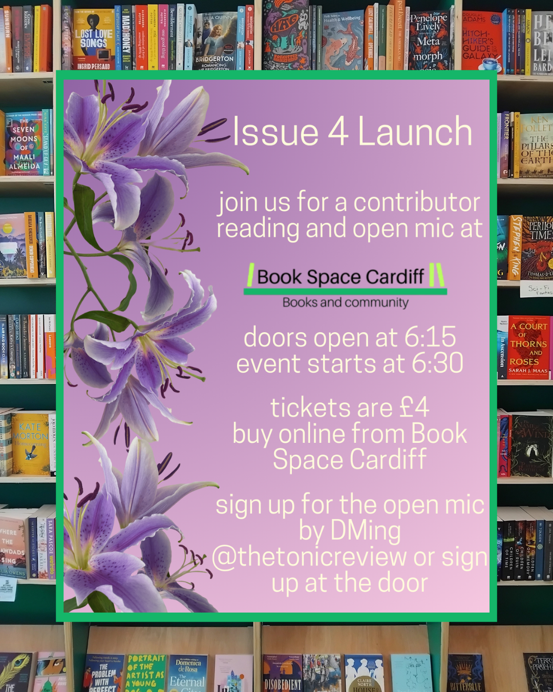The Tonic Review issue 4 launch ticket